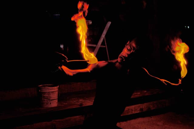 Fire Dancer performing